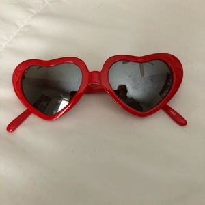 Red heart sunglasses